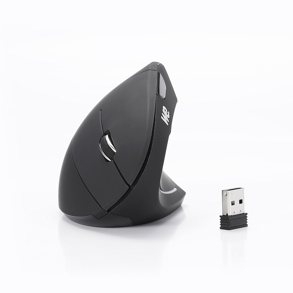 Souris verticale sans fil GAUCHER 5 boutons et 1 molette DPI 800-1200-1600 noire