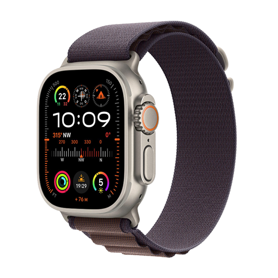 Watch Apple Watch Ultra 2 (2023) LTE 49mm Natural Titanium Case with Alpine Loop S - Indigo