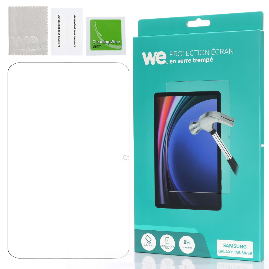 ***Verre Trempé tablette Galaxy Tab S8 11 2021 / S9 11 2023 / S9 FE - Film de