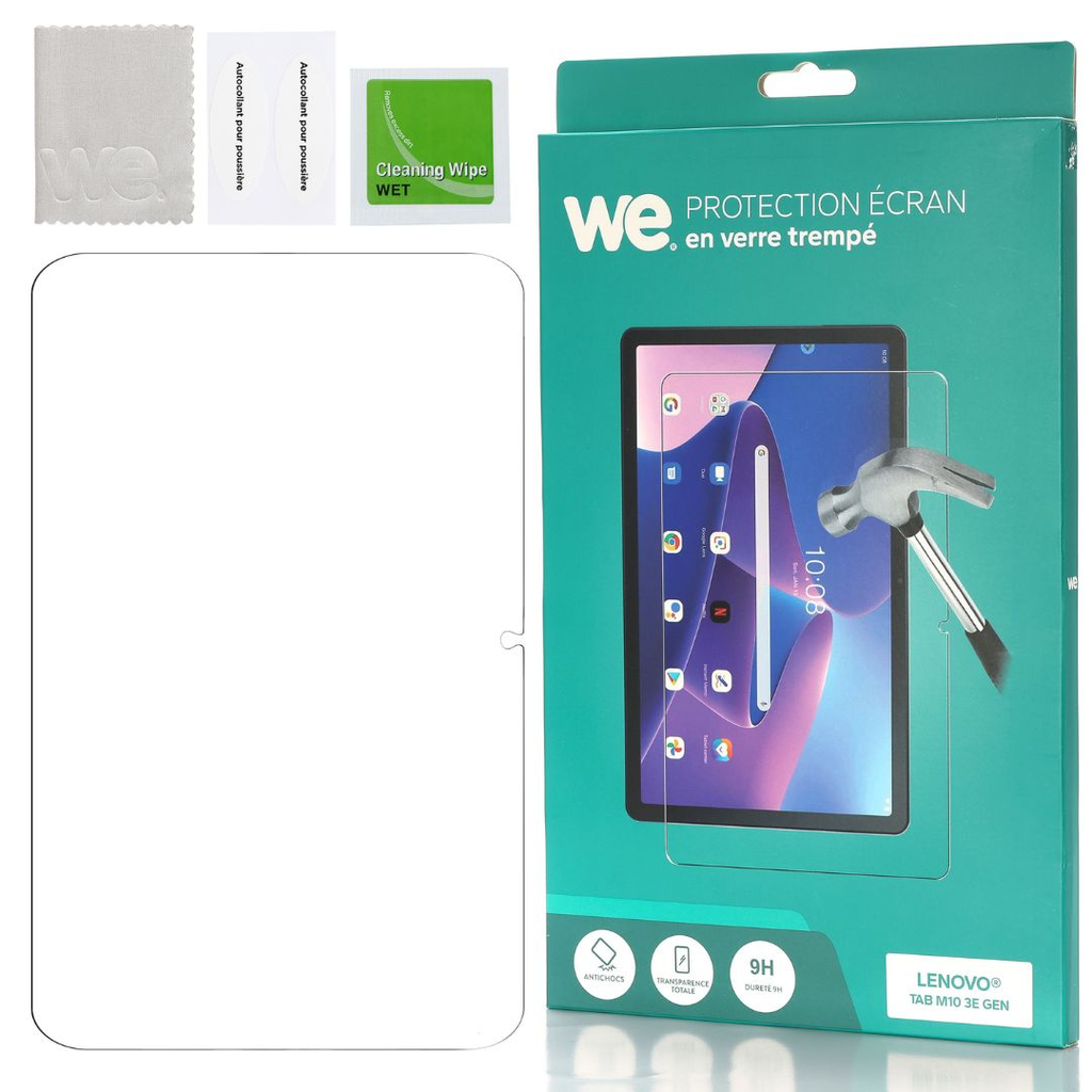 ***Verre Trempé tablette LENOVO Tab M10 (3e gén.) 10.1 - Film de protection Ant