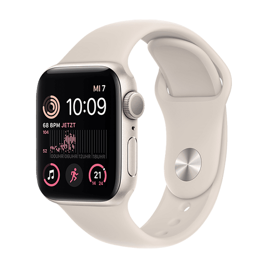 Watch Apple Watch SE2 (2024) GPS 44mm Starlight Aluminium Case with Sport Band M/L - Starlight