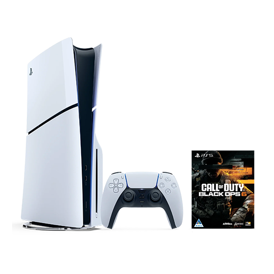 [0711719021100] Sony PlayStation 5 Slim Disc Edition 1TB + Call of Duty: Black Ops 6 - White