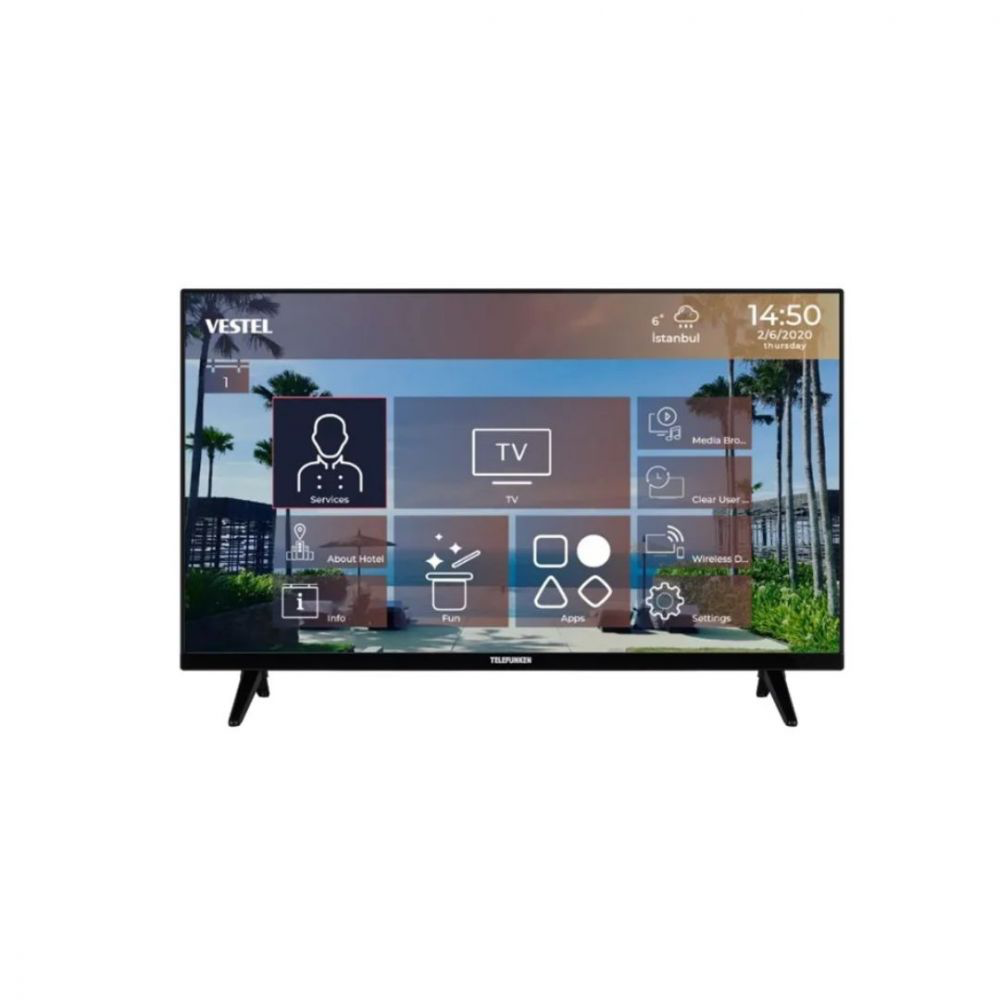 TV 32" TFLIP32FHD25B Telefunken 1920X1080/250cd/m²/20ms/1200:1 3xHDMI-HP2x6W-DVBT – C –T2 HEVC
