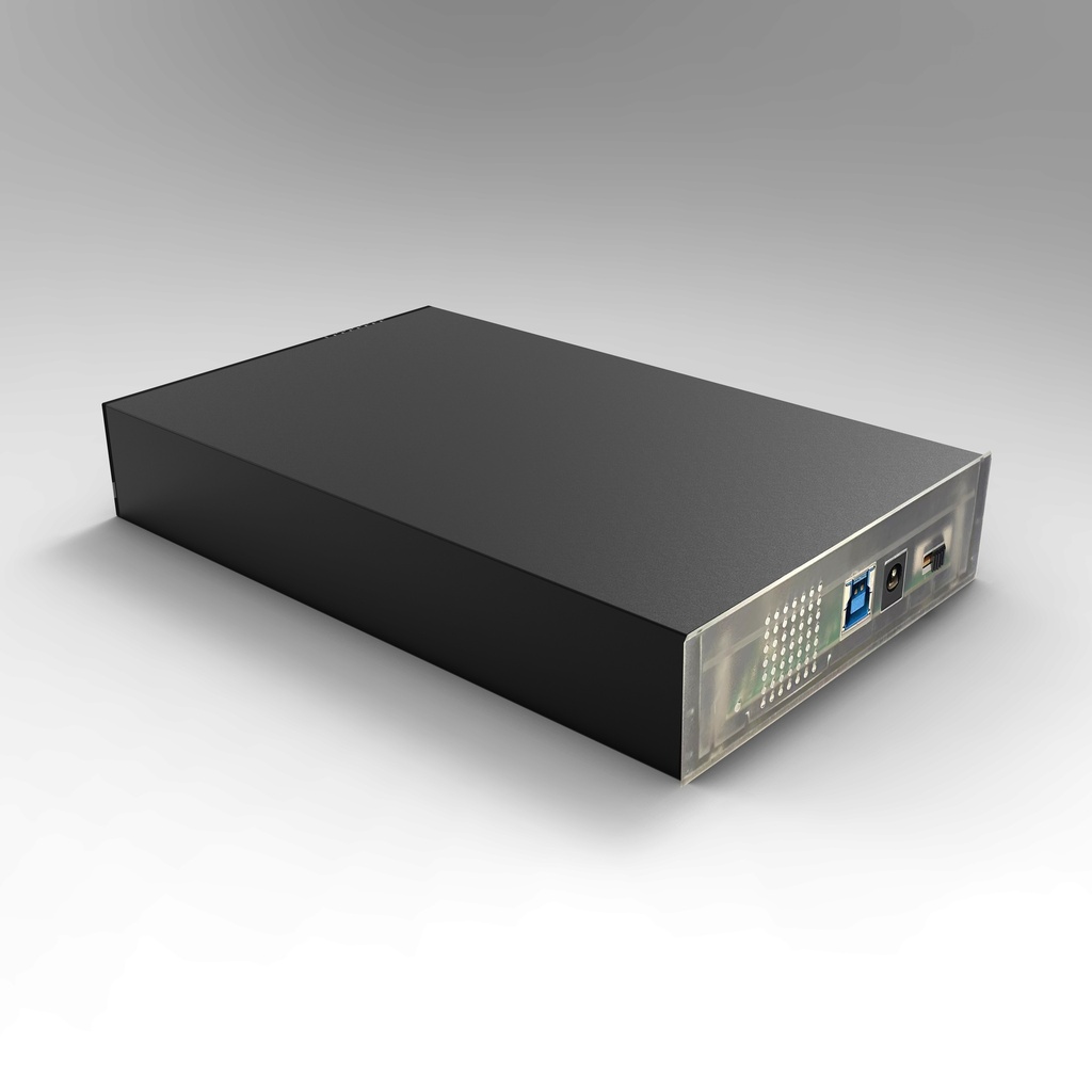 Boitier externe HEDEN 3.5 pr 3.5 HDD/SATA jusqu'à 16 To,  USB3.0 , boitier e