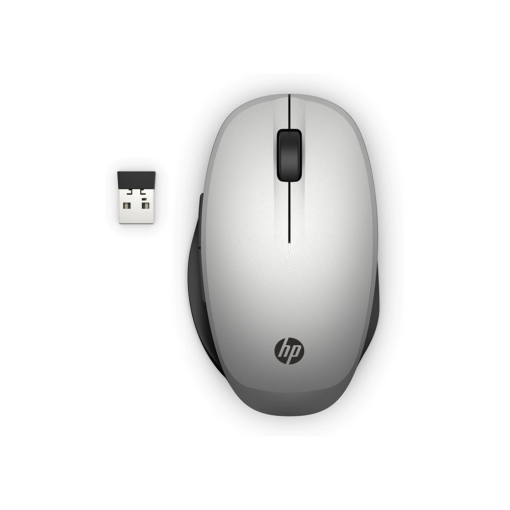 HP Dual Mode Silver Mouse 300, connection à deux ordinateurs via Bluetooth ou sa