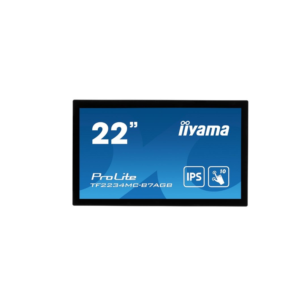Ecran IIYAMA 21.5 NoirTactile PCAP 10points FHD 1920x1080 8ms 350cd/m  USB VGA