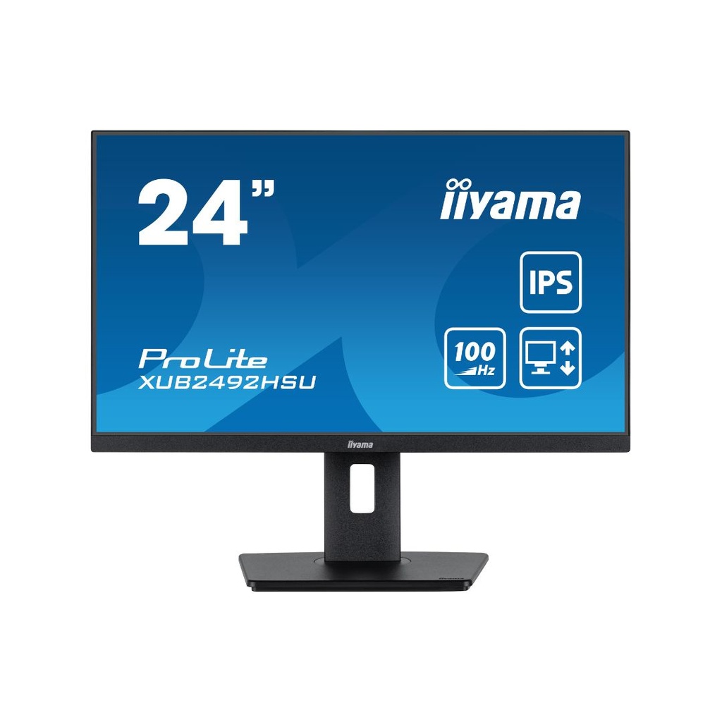 Ecran IIYAMA 24 Noir IPS 16:9 0.4ms 1920x1080 100Hz ULTRA MINCE 250 cd/m  HPs 1