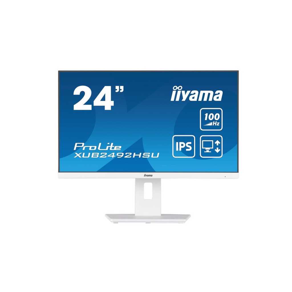Ecran IIYAMA 24 Blanc IPS 16:9 0.4ms 1920x1080 100Hz ULTRA MINCE 250 cd/m  HPs