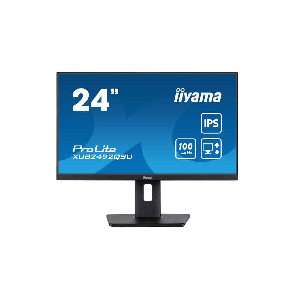 Ecran IIYAMA 23,8 Noir IPS 16:9 0.5ms WQHD 2560x1440 300 cd/m  100Hz 1xHDMI 1xD