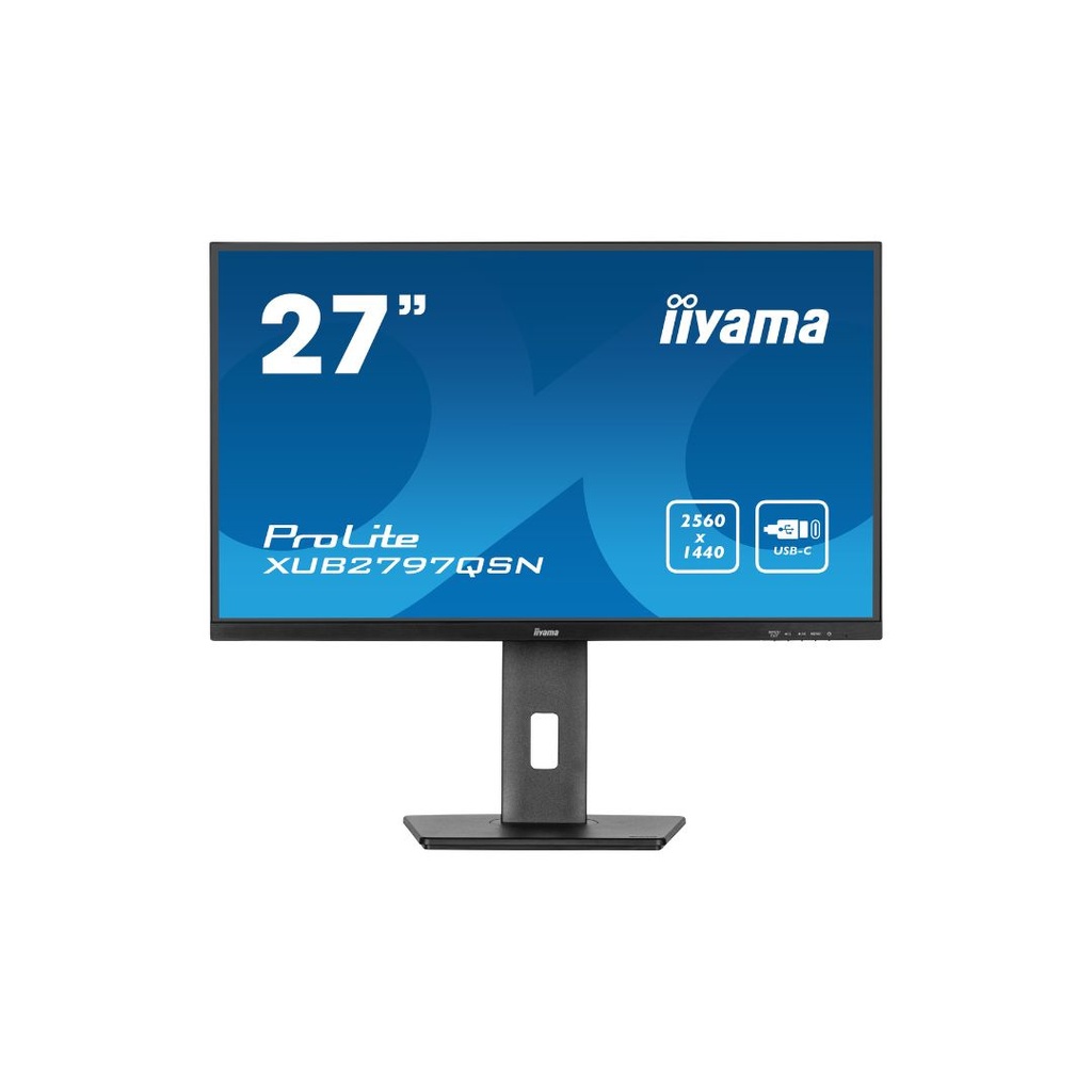 Ecran IIYAMA 27 Noir dalle IPS 16:9 1ms ULTRA MINCE 2560x1440 100Hz 250cd/m  1x