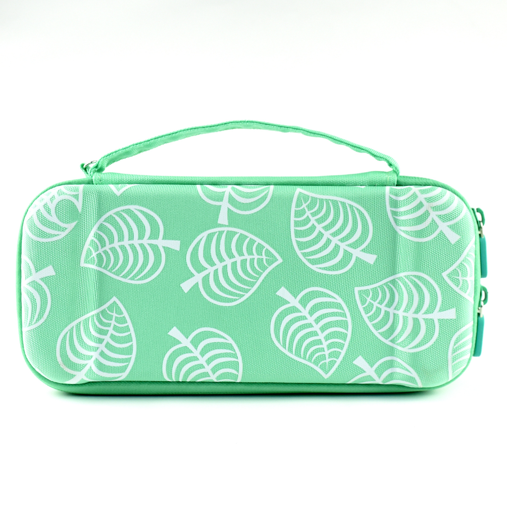 Etui de transport/rangement Nintendo Switch OLED vert : Etui, protection base + 