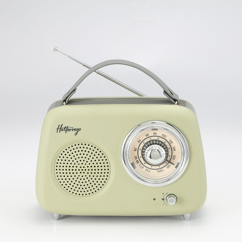 Enceinte/Radio rétro HALTERREGO , RMS 5W, Bluetooth, Radio FM, lecteur USB, Aux