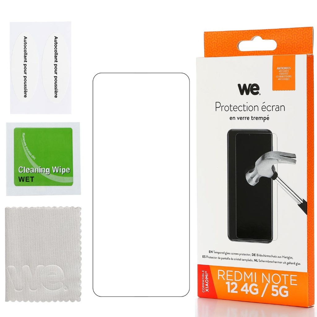 ***WE Verre trempé XIAOMI REDMI NOTE 12 4G