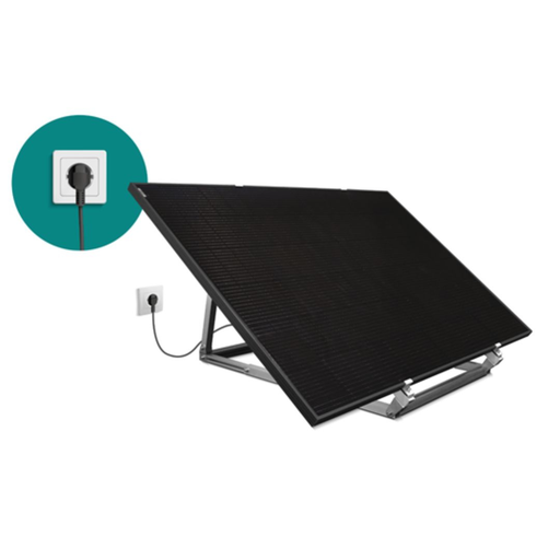 [WESKITSOL300] kit panneau solaire 300W Plug&play non extensible: panneau de 410W full black ,