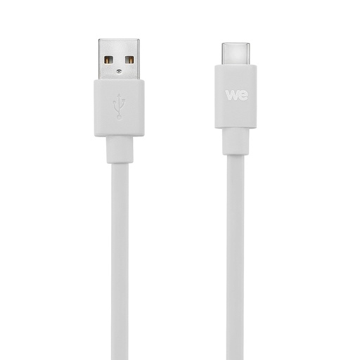 [WEUSBCUSBPLAT100BL31] C ble USB-C m le/USB A m le plat 1 m - USB 3.1 gen 2 - blanc ne s'emm le pas