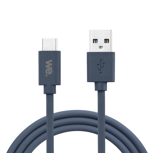 [WEUSBUSBCSIL100BN] C ble USB/USB-C en silicone - USB 2.0 - 1m - bleu
