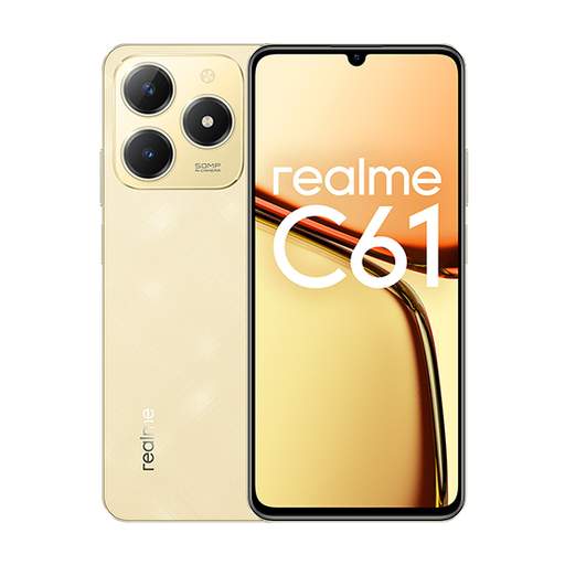 [6941764435995] Realme C61 Dual Sim 6GB RAM 128GB - Sparkle Gold