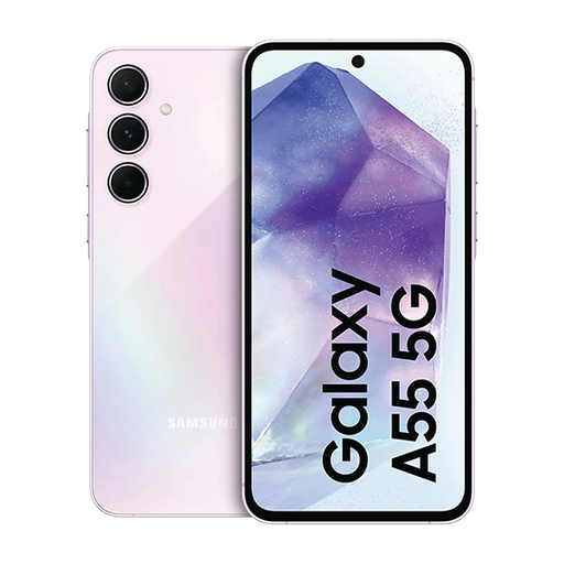 [sama55_5g8128lileu] Samsung Galaxy A55 A556 5G Dual Sim 8GB RAM 128GB - Lilac