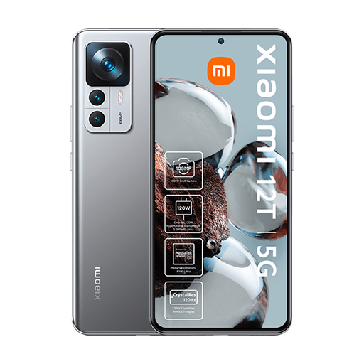 [xia12T5g256sieu] Xiaomi 12T 5G Dual Sim 8GB RAM 256GB - Silver