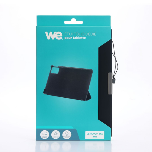 [SAC/LENTABM11] ***Etui WE pour tablette LENOVO Tab M11/K11 LTE 11 - Noir - Rabat aimanté - Fon