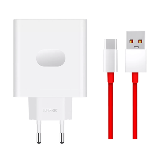 [6921815625582] OnePlus 100W USB-A SuperVooc  Adapter + Cable - White