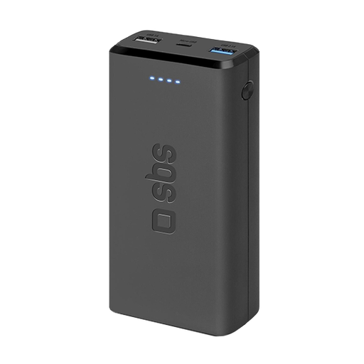 [8018417293948] SBS Power Bank 20000mAh 2 USB 2.1 A - Black