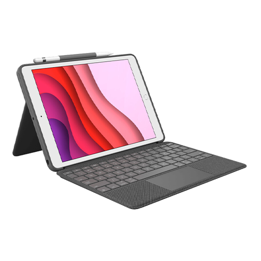 [5099206090163] Logitech Combo Touch iPad 10,2 7/8/9.Gen QWERTY (IT) - Grey 