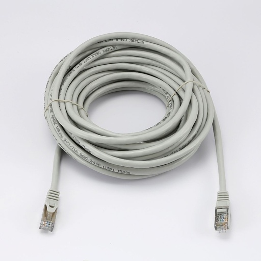 [0-CABRJ45D1000-7SG] C ble RJ45 Male/Male droit CAT7 S/FTP - Longueur 10M - Gris - en sachet