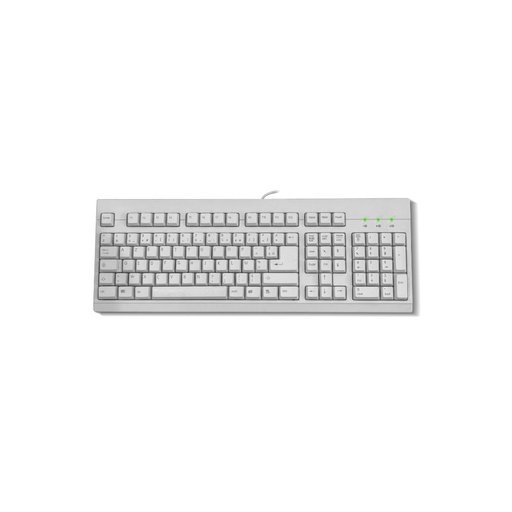 [0-CLAUSBL100] Clavier filaire HEDEN 108 touches , connexion USB, couleur belge, style rétro