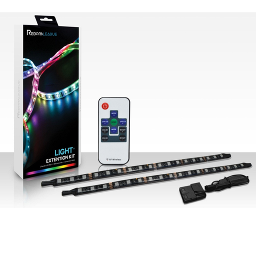 [0-KITRL2LEDT] Kit LED RGB 2 bandes + telecommande + connecteur molex