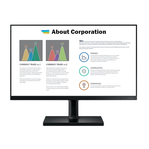 [LF27T450FQRXEN] ECRAN 27 SAMSUNG LF27T450FQR NOIR FHD1920x1080 IPS 16:9 5ms 250cd/m   75Hz  2xH