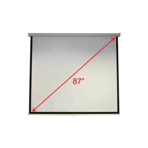 [JZ.J7400.002] Toile de projection  4/3 M87-S01MW  70x70 (1/1) Plafond & mur Mat blanc Manuel