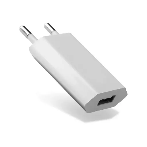 [D2AL1USBB] Chargeur secteur 1 USB 1A blanc design plat