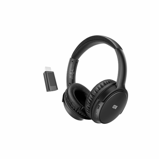 [D2CASTVSFILN] Casque TV sans fil avec dongle USB 2.4 Ghz, conception circum-aural réglable et