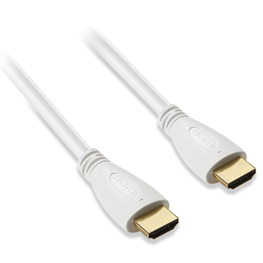 [D2HDMI150B] C ble HDMI m le/m le blanc 1m50