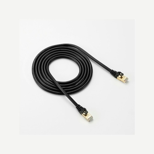 [D2RJ45D200N7] C ble RJ45 droit couleur noir - 2m S/FTP Cat 7 avec snagless et connecteurs en o