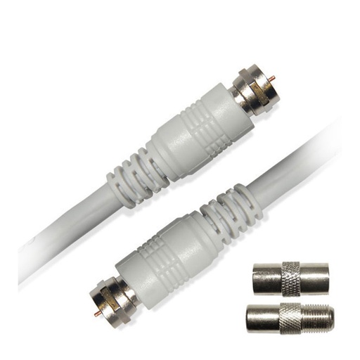 [D2SAT250] C ble SAT m le-2.50 m+2 adaptateurs