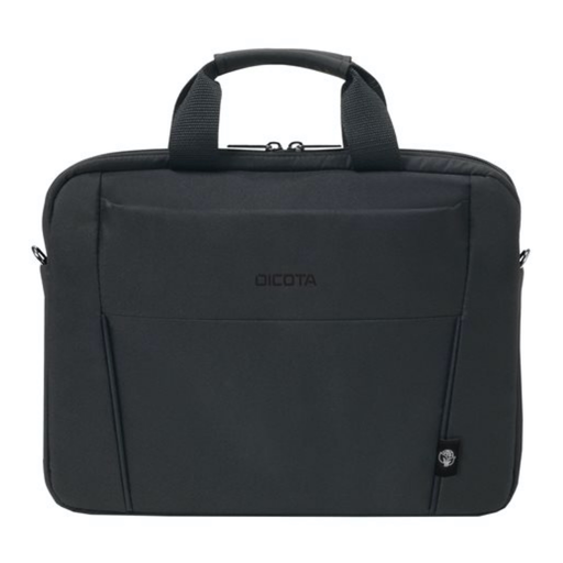 [D31308-RPET] DICOTA Sacoche Ecologique SLIM CASE BASE Noir Pour PC portable 15-15.6 Polyest
