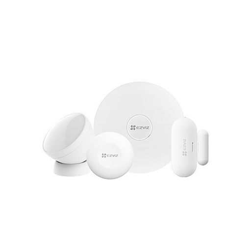 [Home Sensor Kit] EZVIZ Home Sensor Kit Kit d'alarme avec 4 détecteurs 1 x Hub 1 x Détecteur PIR
