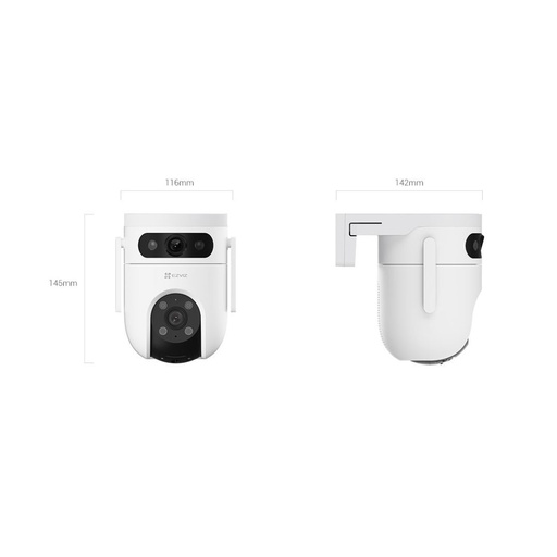 [CS-H9c-R100-8H33WKFL] EZVIZ Caméras extérieures motorisées H9c 3MP - Wi-Fi - à double objectif panoram