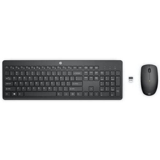 [18H24AA#ABF] HP230 Noir Clavier et souris sans fil 2.4GHz Ensemble elegant, confortable et si