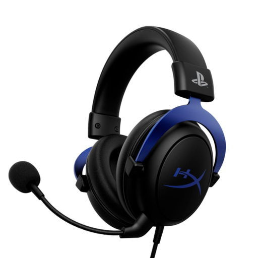 [4P5H9AM] HyperX Cloud Noir-Bleu - Casque filaire avec Micro , Coussinets à mémoire de for