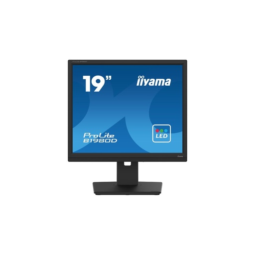 [B1980D-B5] Ecran IIYAMA 19'' Noir LED dalle TN 5:4 1280x1024  5ms 250 cd/m  15cm pied régla