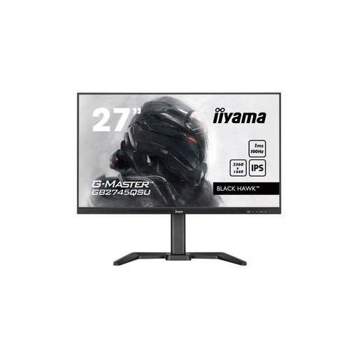 [GB2745QSU-B1] Ecran IIYAMA 27'' G-Master Black Hawk IPS 2560x1440 16:9 1ms 100Hz 250cd/m  Free