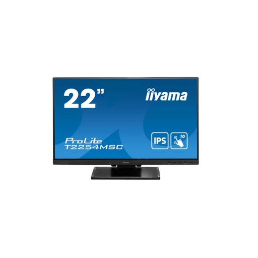 [T2254MSC-B1AG] Ecran IIYAMA 21.5 Tactile PCAP 10 points ULTRA MINCE dalle IPS anti-reflet 1920