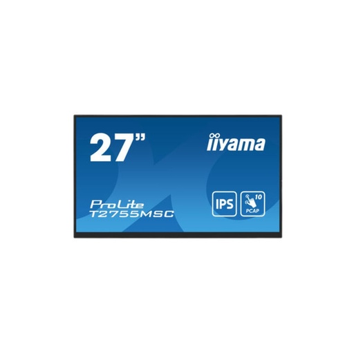 [T2755MSC-B1] Ecran IIYAMA 27Tactile PCAP conceptions en verre sans cadre IPS 10points 1920x1