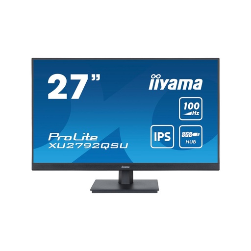 [XU2792QSU-B6] Ecran IIYAMA 27 dalle IPS ULTRA MINCE 2560x1440 0.4ms 100Hz 250 cd/m  HDMI Disp