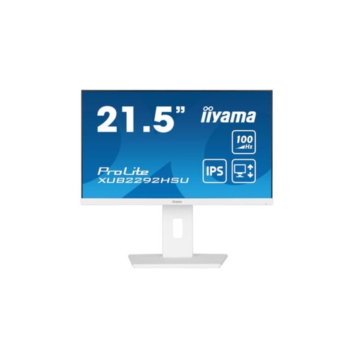 [XUB2292HSU-W6] Ecran IIYAMA 21,5 Blanc IPS ULTRA MINCE 0.4ms 100Hz 1920x1080 250 cd/m  HP 1xHD