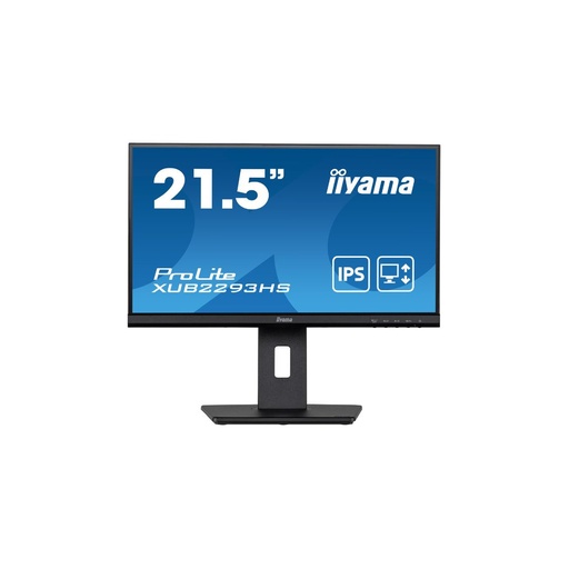 [XUB2293HS-B3] Ecran IIYAMA 21.5 Noir IPS 16:9 1ms ULTRA MINCE 1920x1080 250 cd/m  3ms VGA HDM