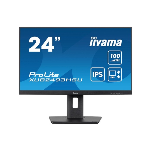 [XUB2493HSU-B6] Ecran IIYAMA 23.8'' Noir dalle IPS Ultra mince 16:9 1920x1080 1ms 250 cd/m  100H